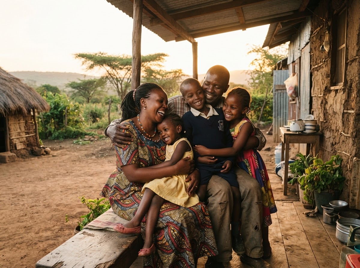 A relieved, secure Kenyan family — the peace of mind Grace Nderitu built Grayan Global Links to deliver