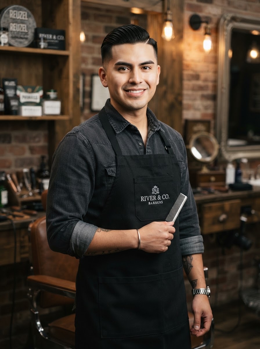 Carlos Mendoza, Barber at The Menz Room Barber Lounge