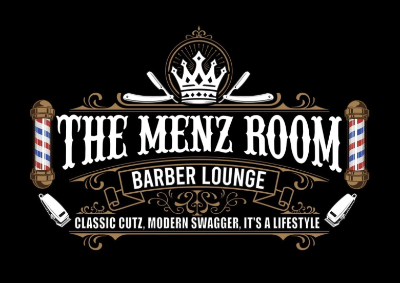 The Menz Room Barber Lounge Emblem — Classic Cutz, Modern Swagger, It's a Lifestyle