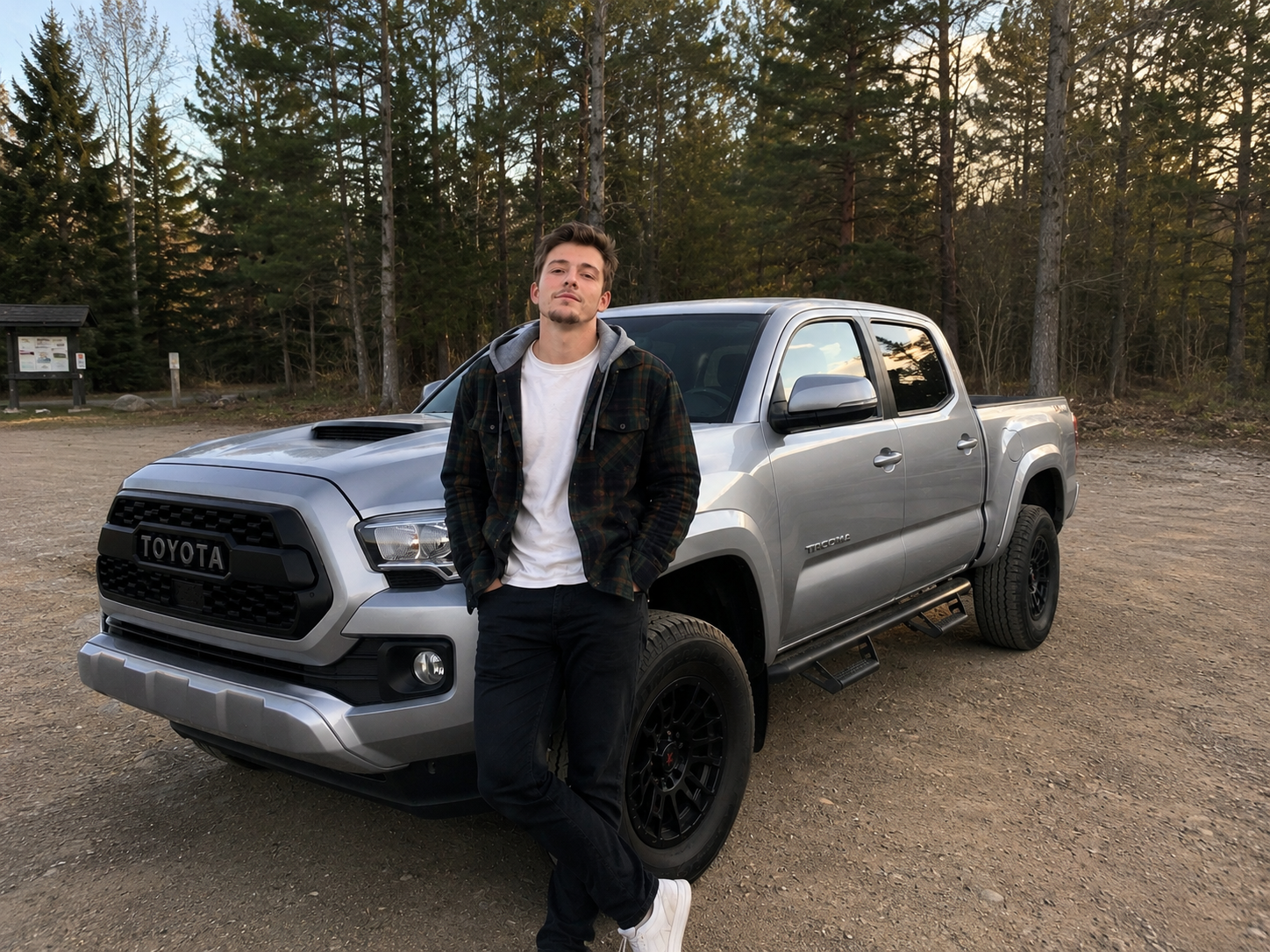 Tyler Mehl, owner of MEHL's Mobile Detailing, with his truck