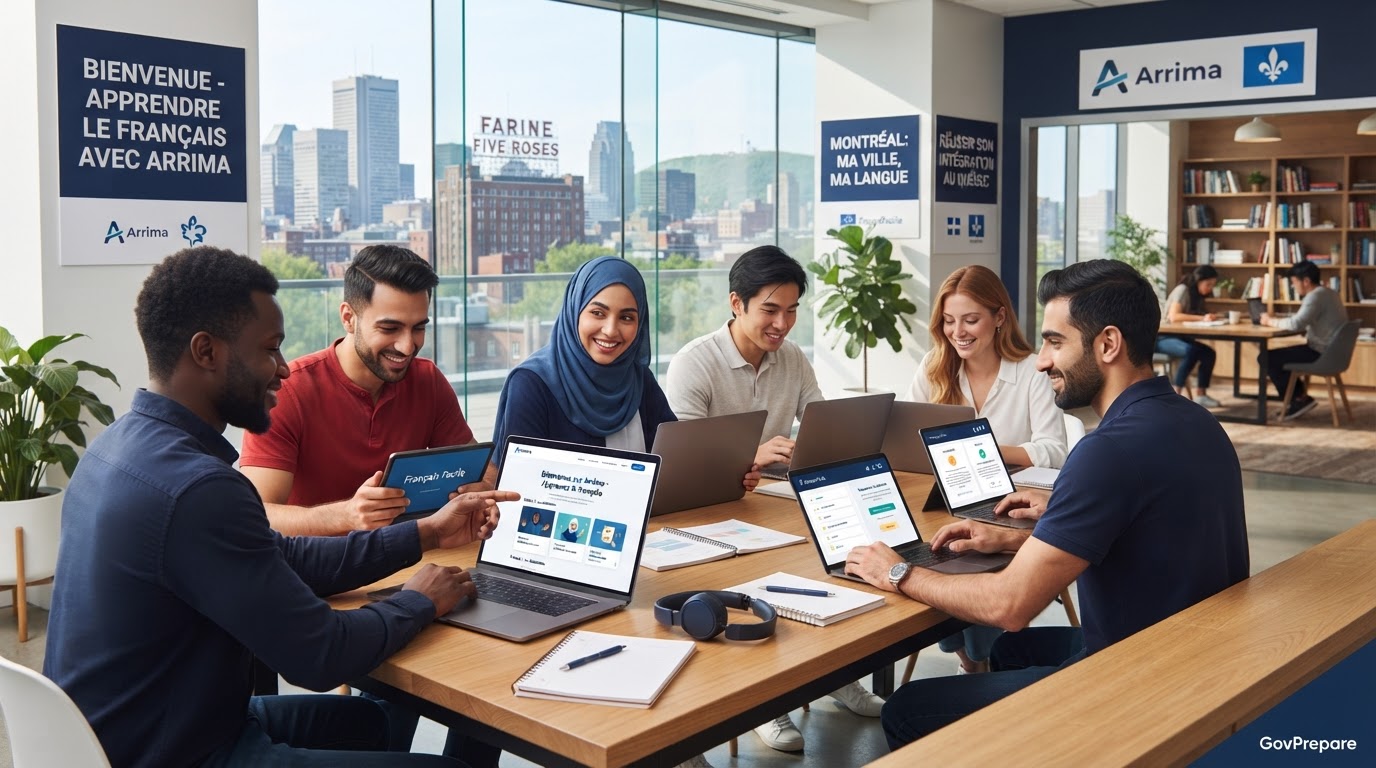 Arrima - Online immigration and French learning services - Gouvernement du Québec