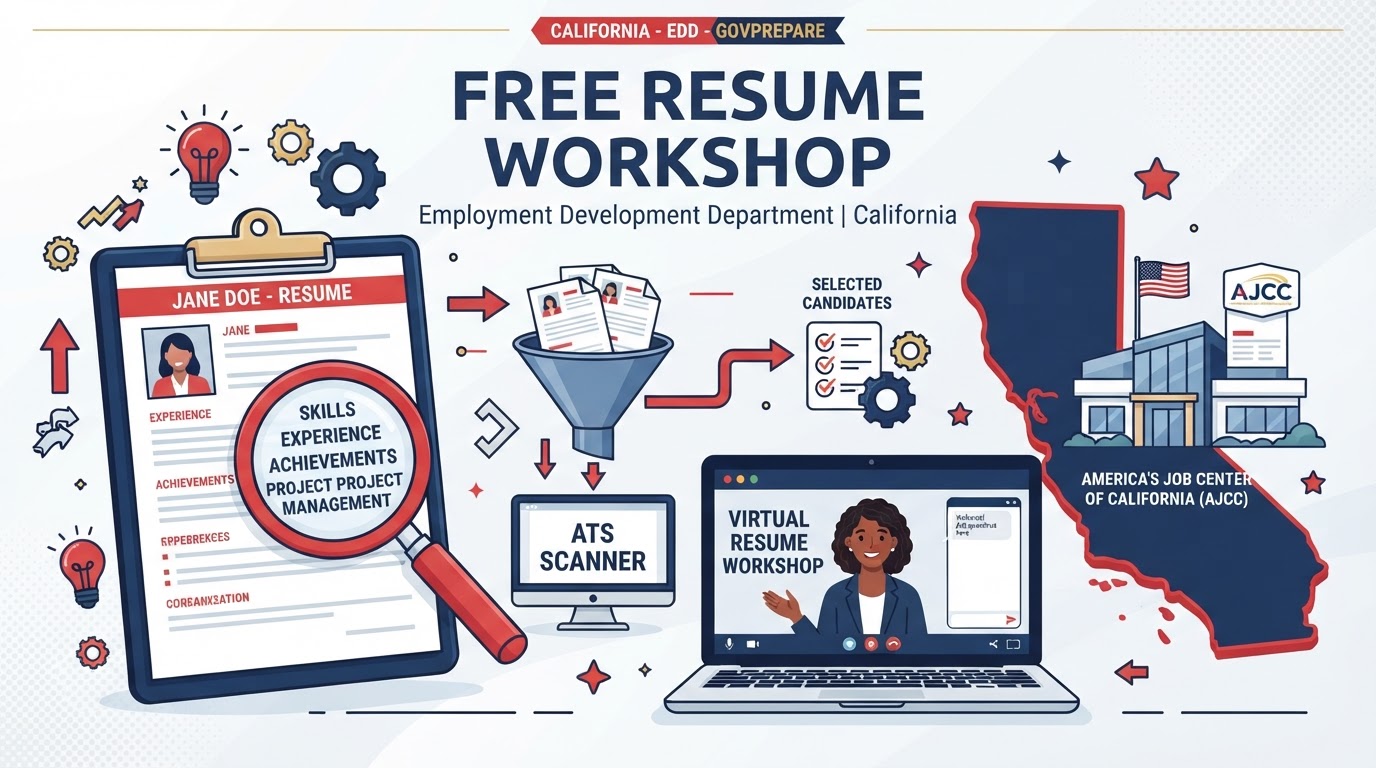 Free Resume Workshop - Employment Development Department | California (.gov)