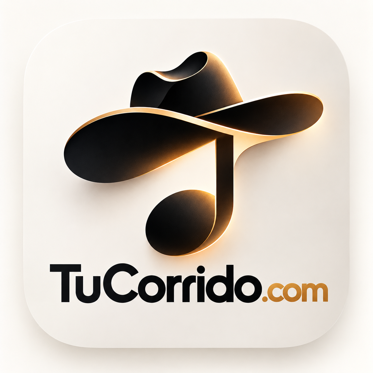 TuCorrido logo con sombrero norteño y nota musical