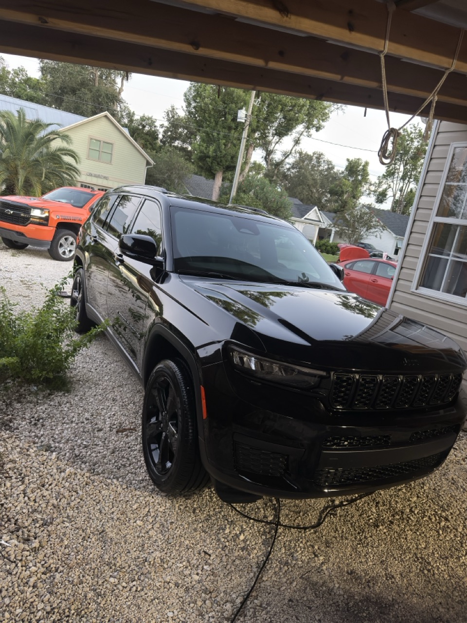 Deep gloss finish on black Grand Cherokee by 912 Shine Co.