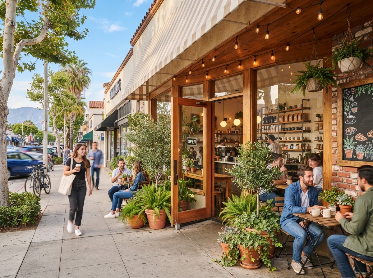 A welcoming local storefront in the San Gabriel Valley, representing the Alhambra business community