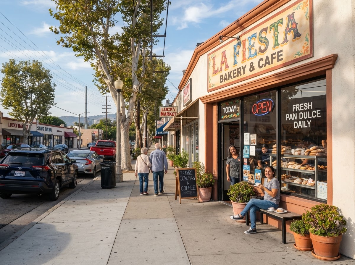 A welcoming local storefront in the San Gabriel Valley, representing the Baldwin Park business community