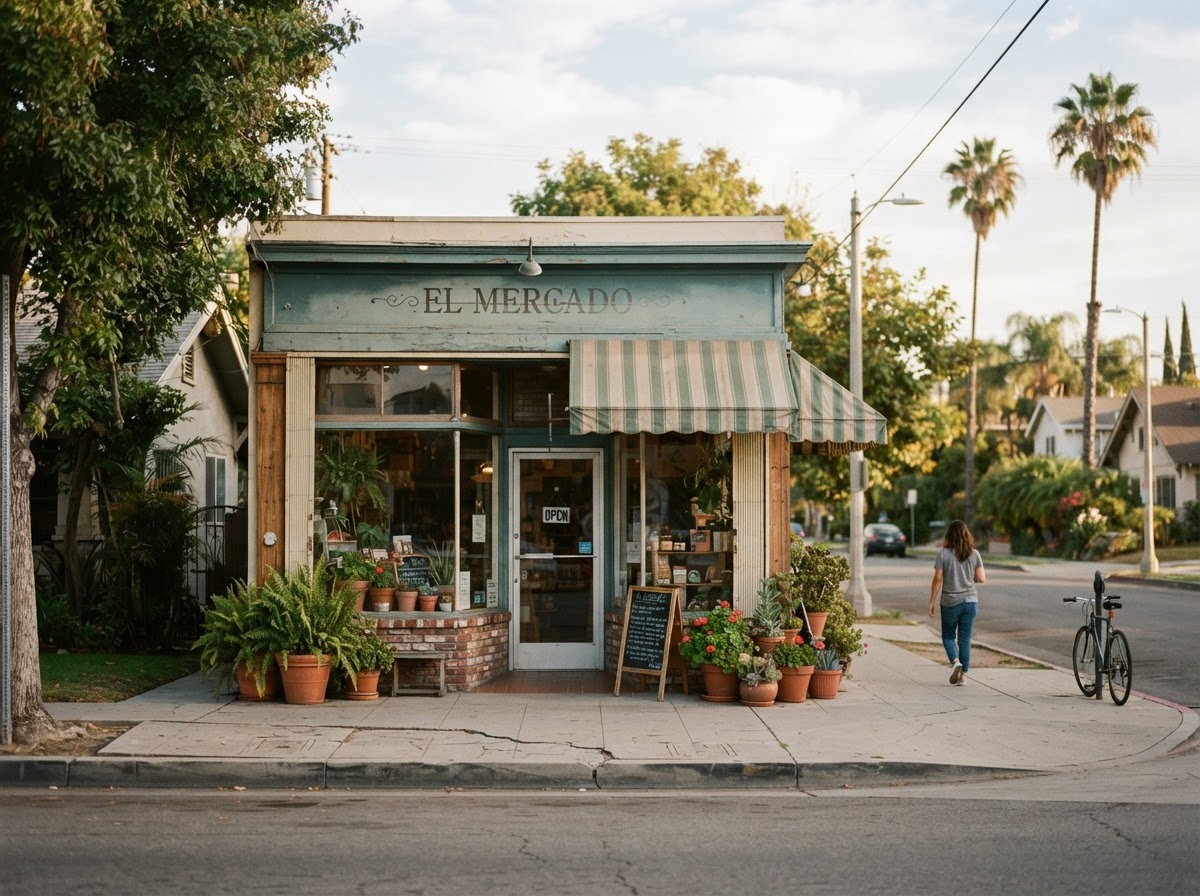 A welcoming local storefront in the San Gabriel Valley, representing the La Puente business community