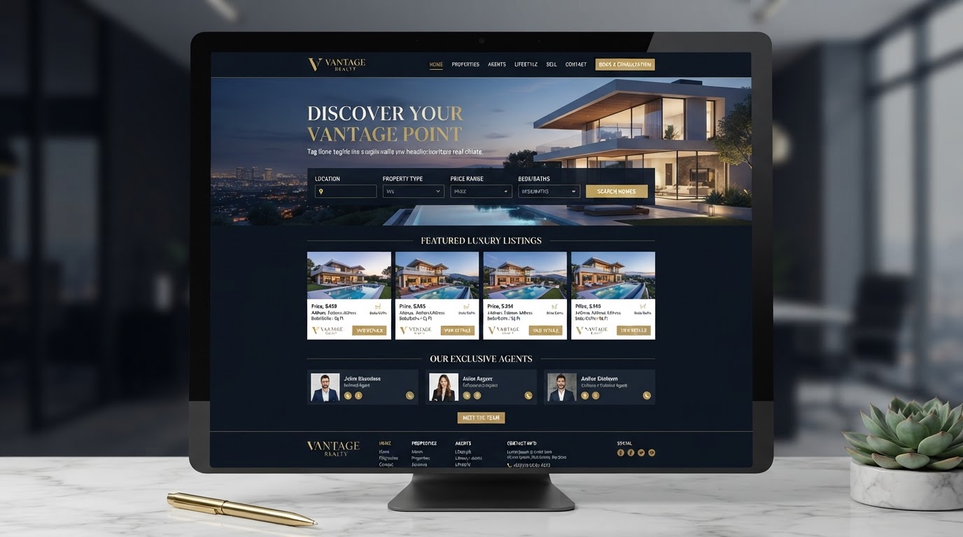 Vantage Realty — sample website concept