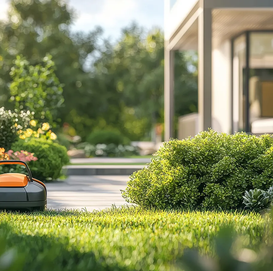 Precision turf care and manicured residential lawn in Somerset County