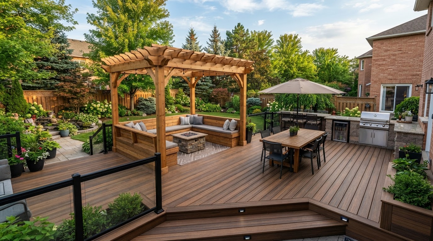 Deck Construction by Limitless Homes & Construction Ltd in Windsor-Essex