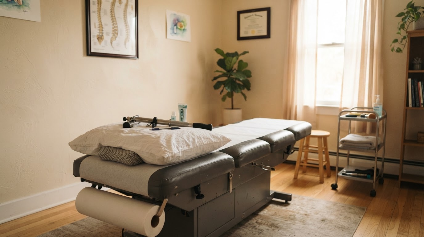 epley maneuver and upper cervical alignment balance recovery table at Active Chiropractic