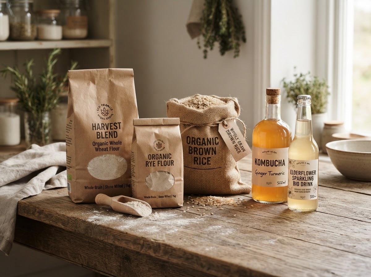 Harinas ecológicas, arroz integral y bebidas bio naturales