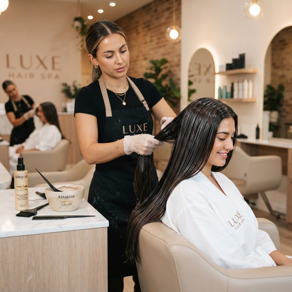 Custom Hair Color and Glossing Treatment