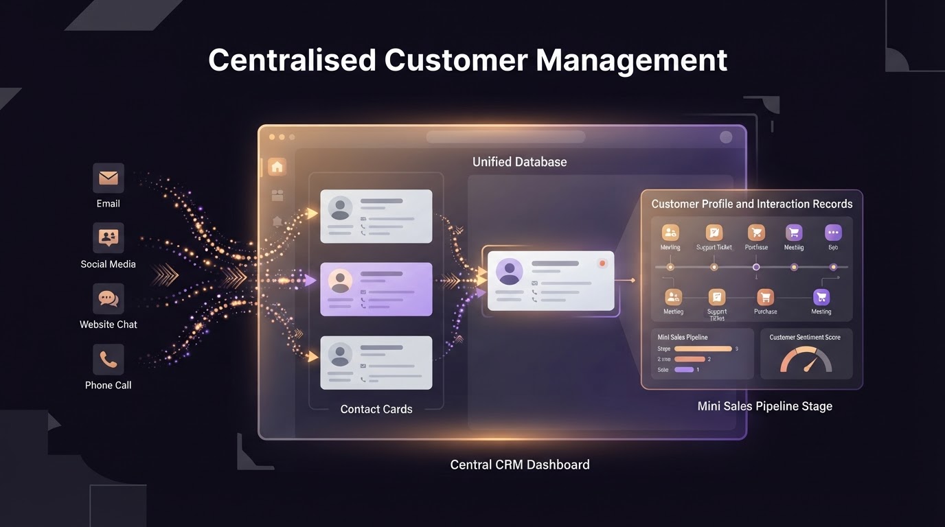 Step 04: CENTRALISED CUSTOMER MANAGEMENT in the DIGI5Y customer journey