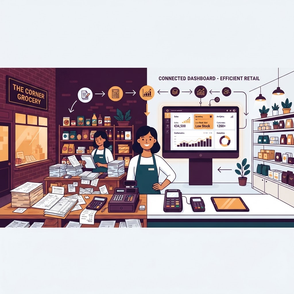 TRADITIONAL & BRICK-AND-MORTAR BUSINESSES — Move from fragmented spreadsheets and manual processes to a more connected digital environment.