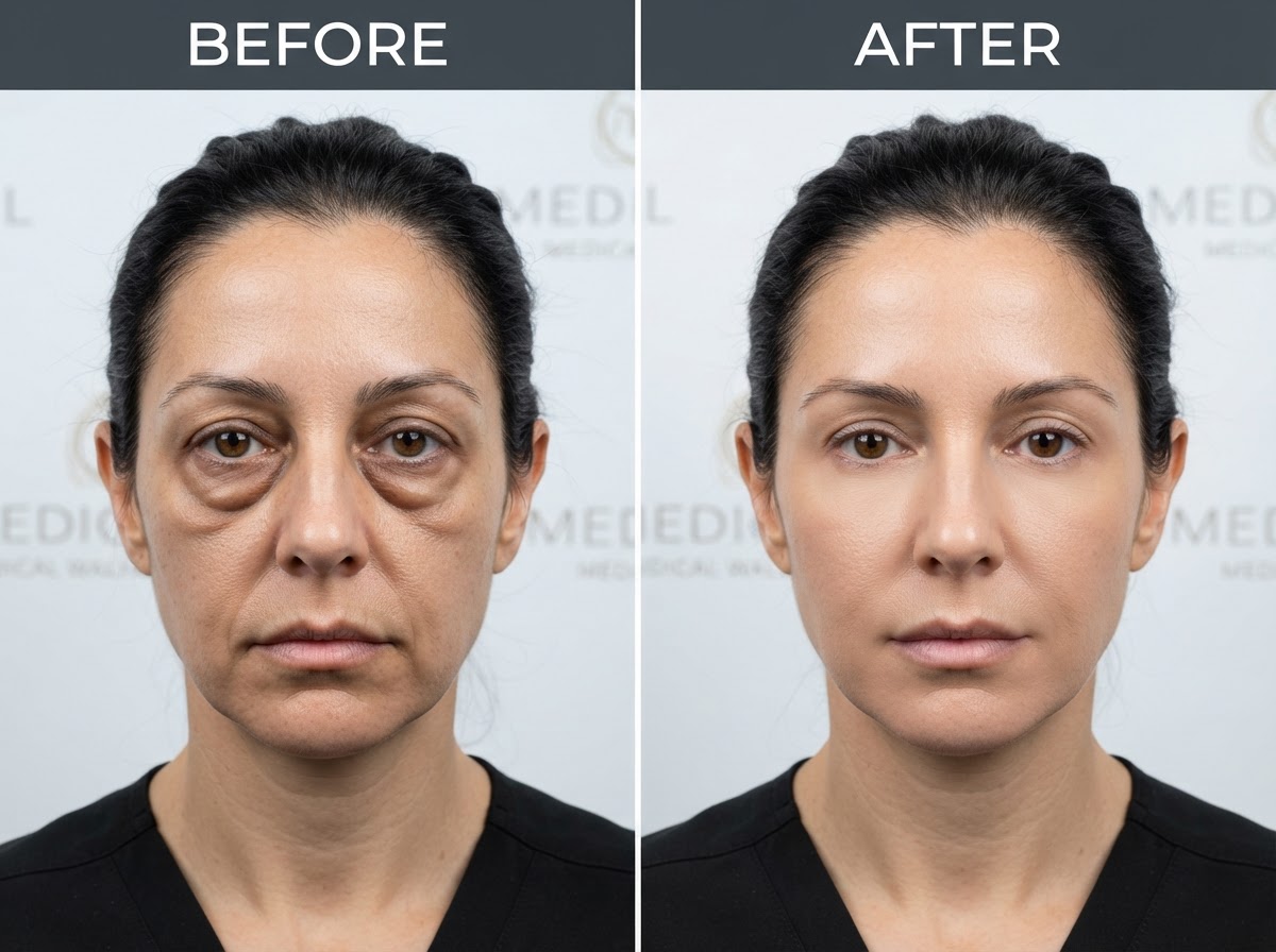 Halo Spa Center Clinical Before and After Under Eye Result 2