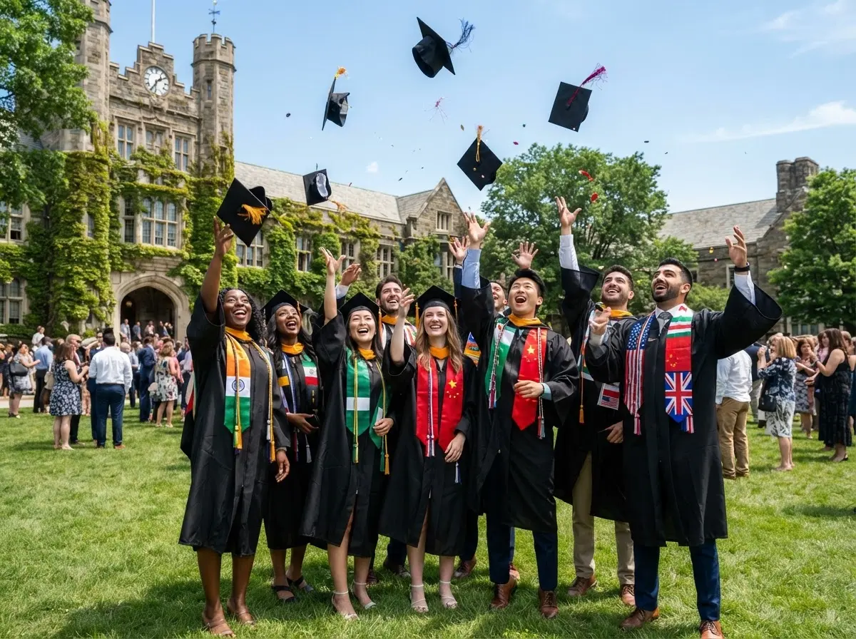 Graduation ceremony celebrating student achievement
