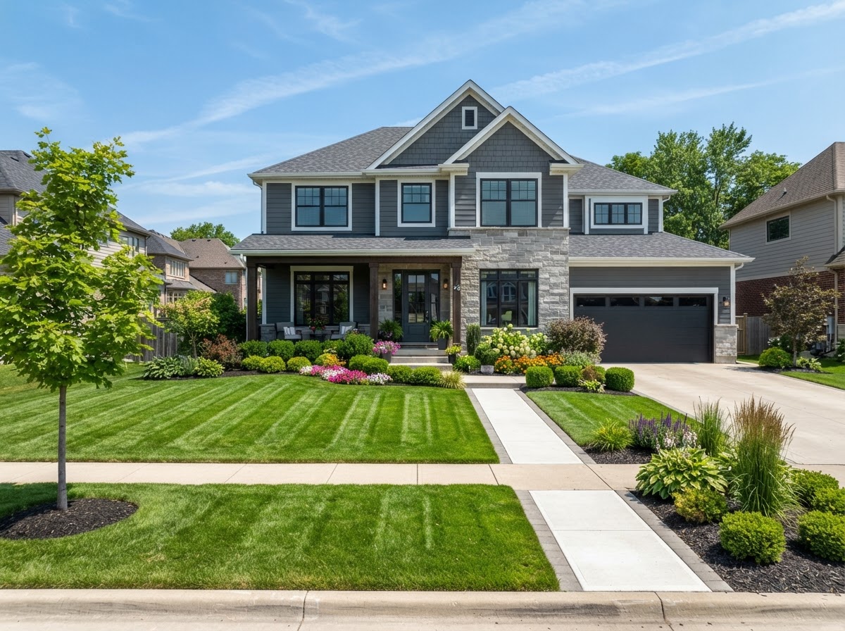 Lawn care work example 4
