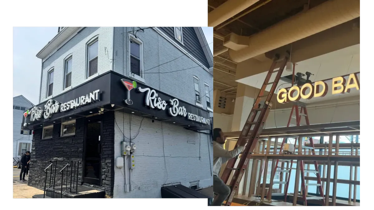 Maintenance commercial signage projects