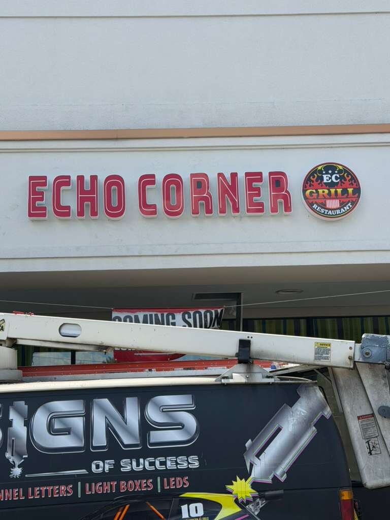 Echo Corner — Channel Letters