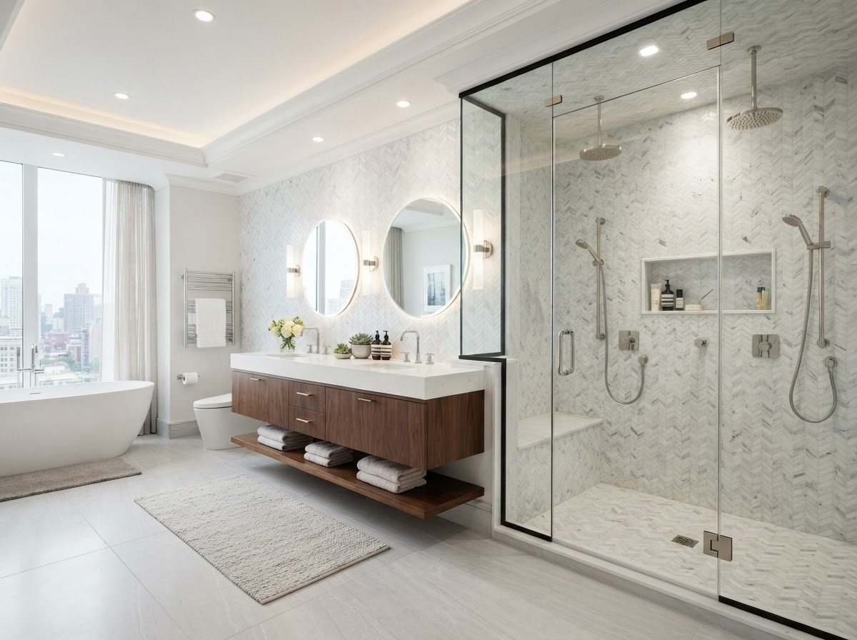 Renovated Master Bathroom