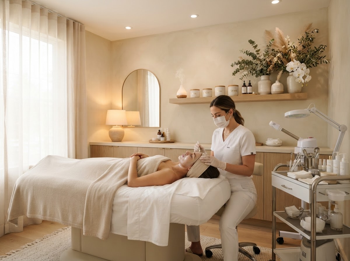 Luxury Esthetician Spa Treatment Room