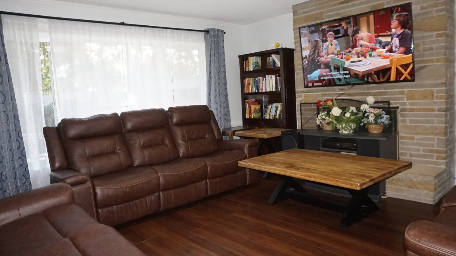 Avenue Home entertainment and media area in the living room