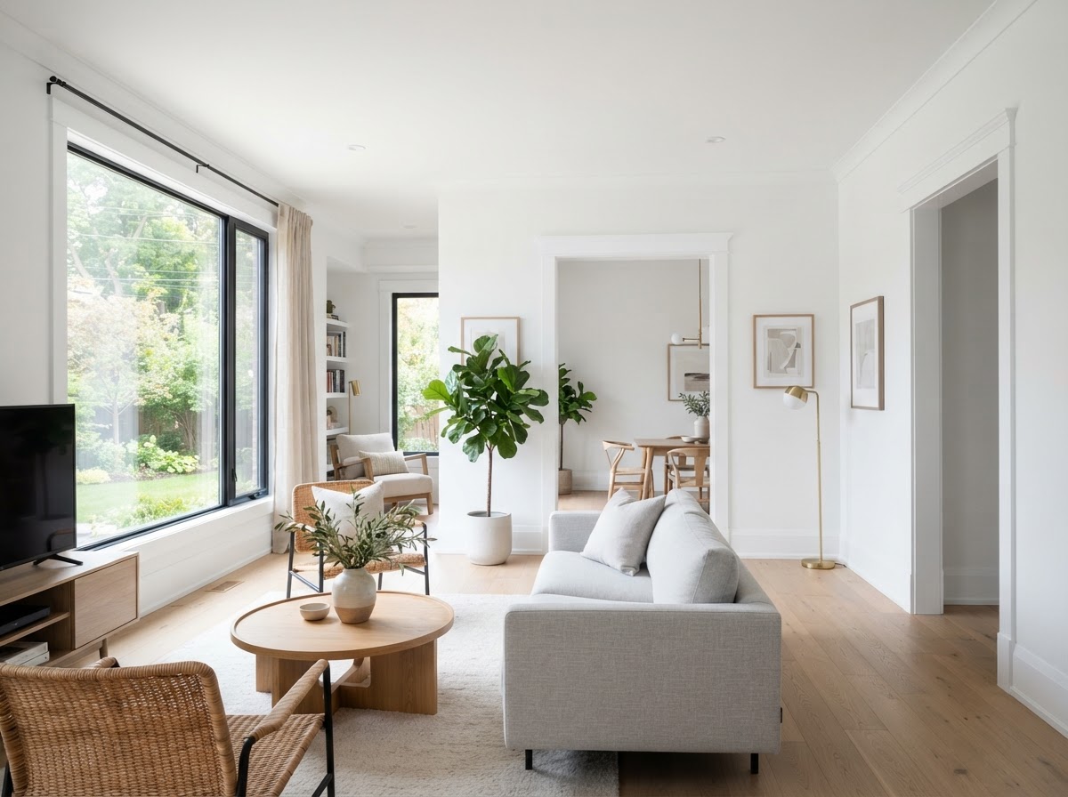Whole-Home Interior Repaint & Precision Trim Finish