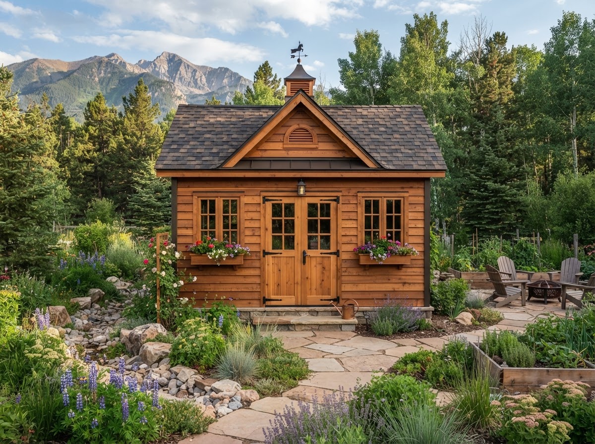 Custom Cedar Garden Shed & Outbuilding
