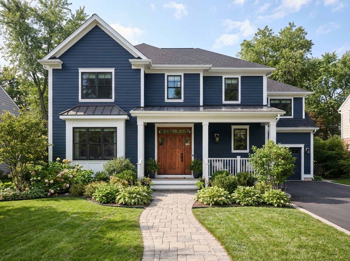 Exterior paint before and after — After