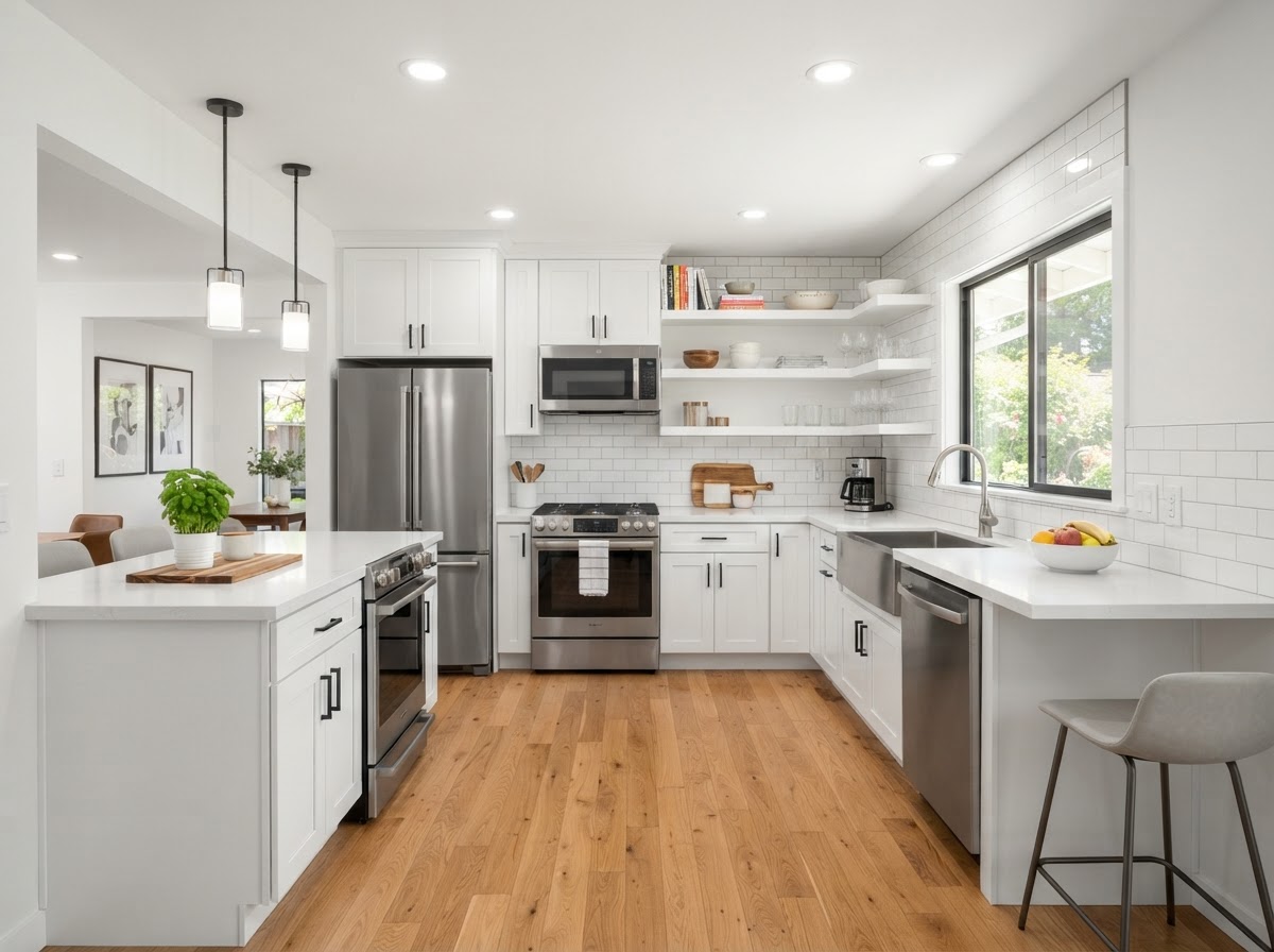 Kitchen remodel before and after — After