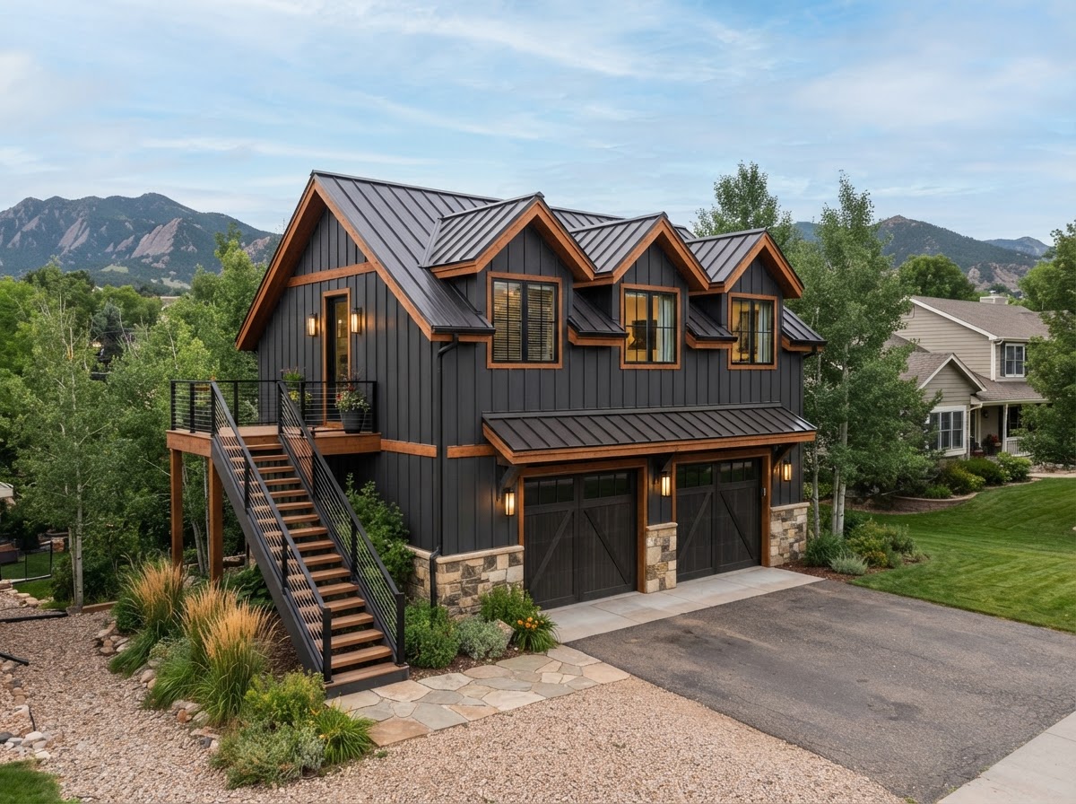 Detached Garage with Finished Studio Apartment Above
