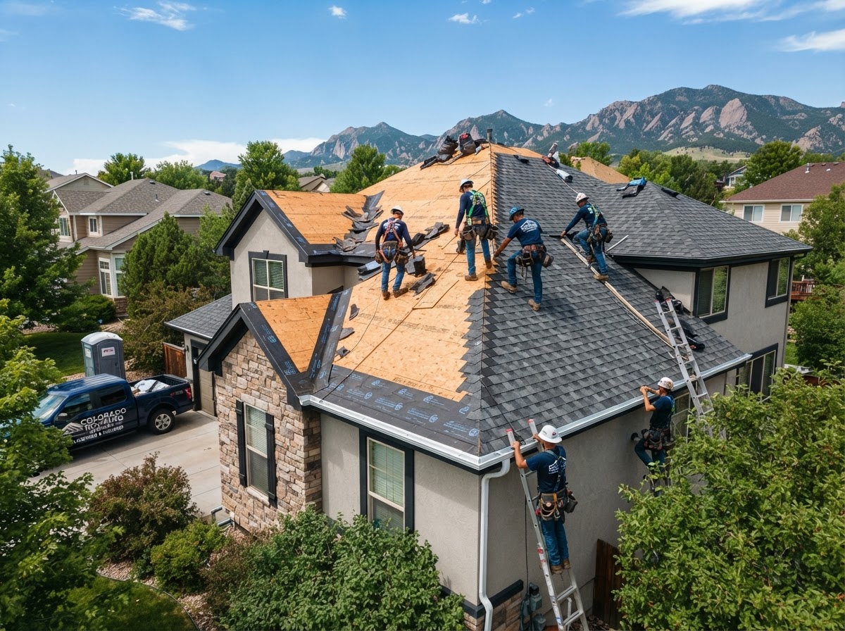 Severe Hail Storm Damage Restoration & Gutter Overhaul