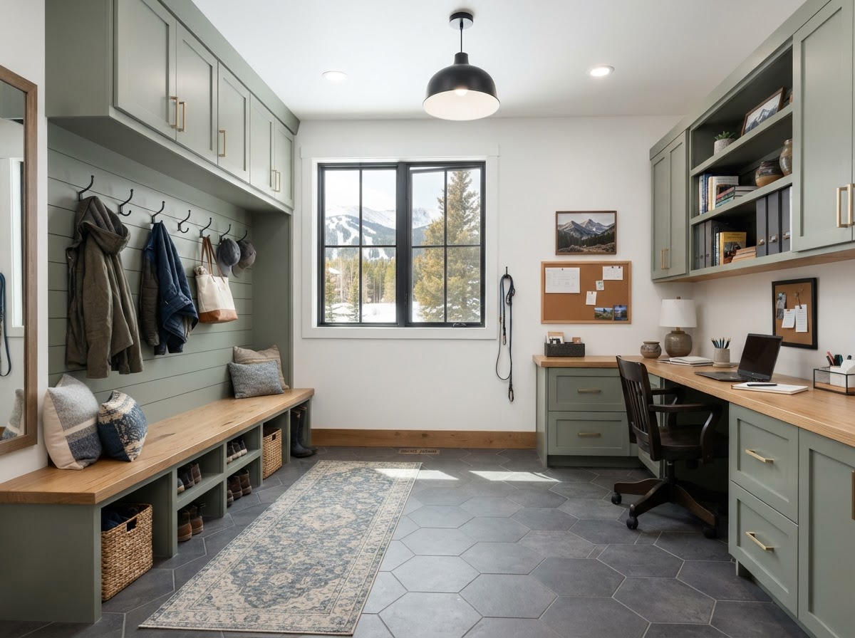 Home Office & Mudroom Built-In Remodel
