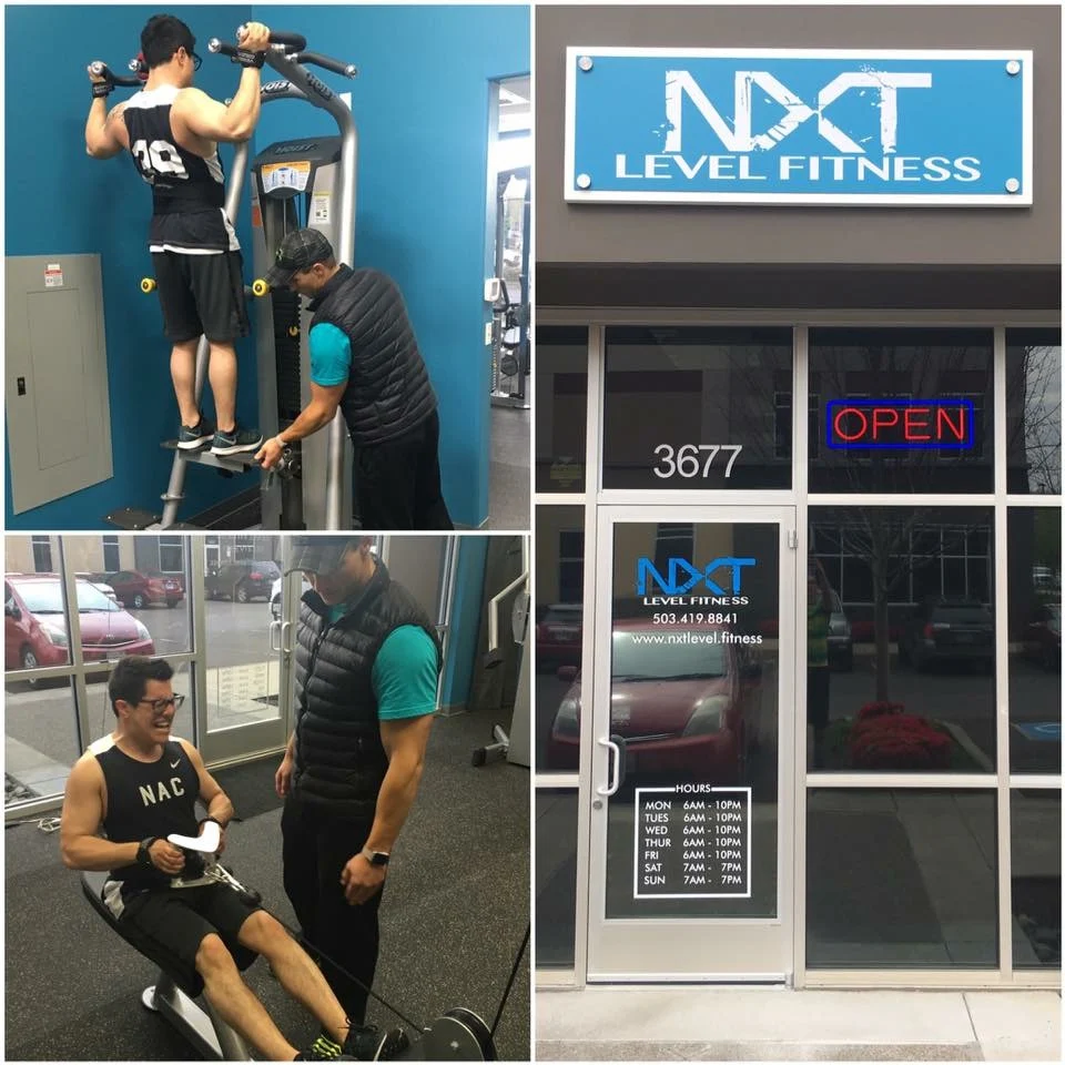 NXT Level Fitness indoor training facility and equipment in Hillsboro