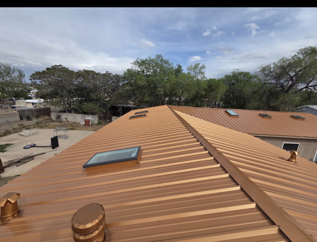 Standing Seam Copper Metal Roofing completed by Confidence Roofing LLC