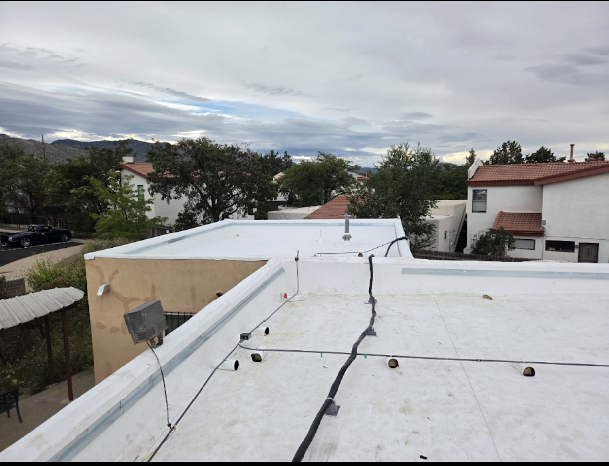 Flat Roof Membrane & Parapet System completed by Confidence Roofing LLC