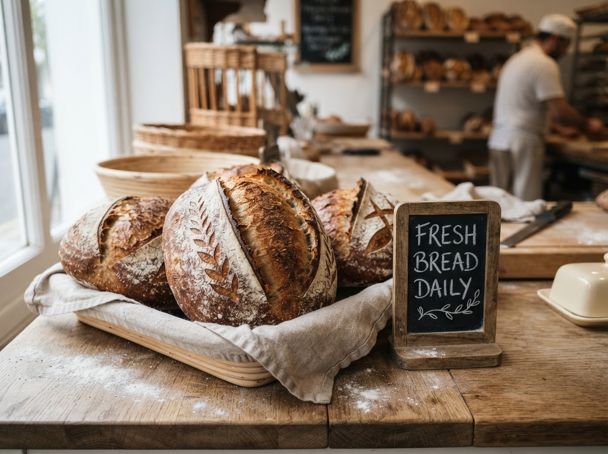 Fresh artisan bread daily