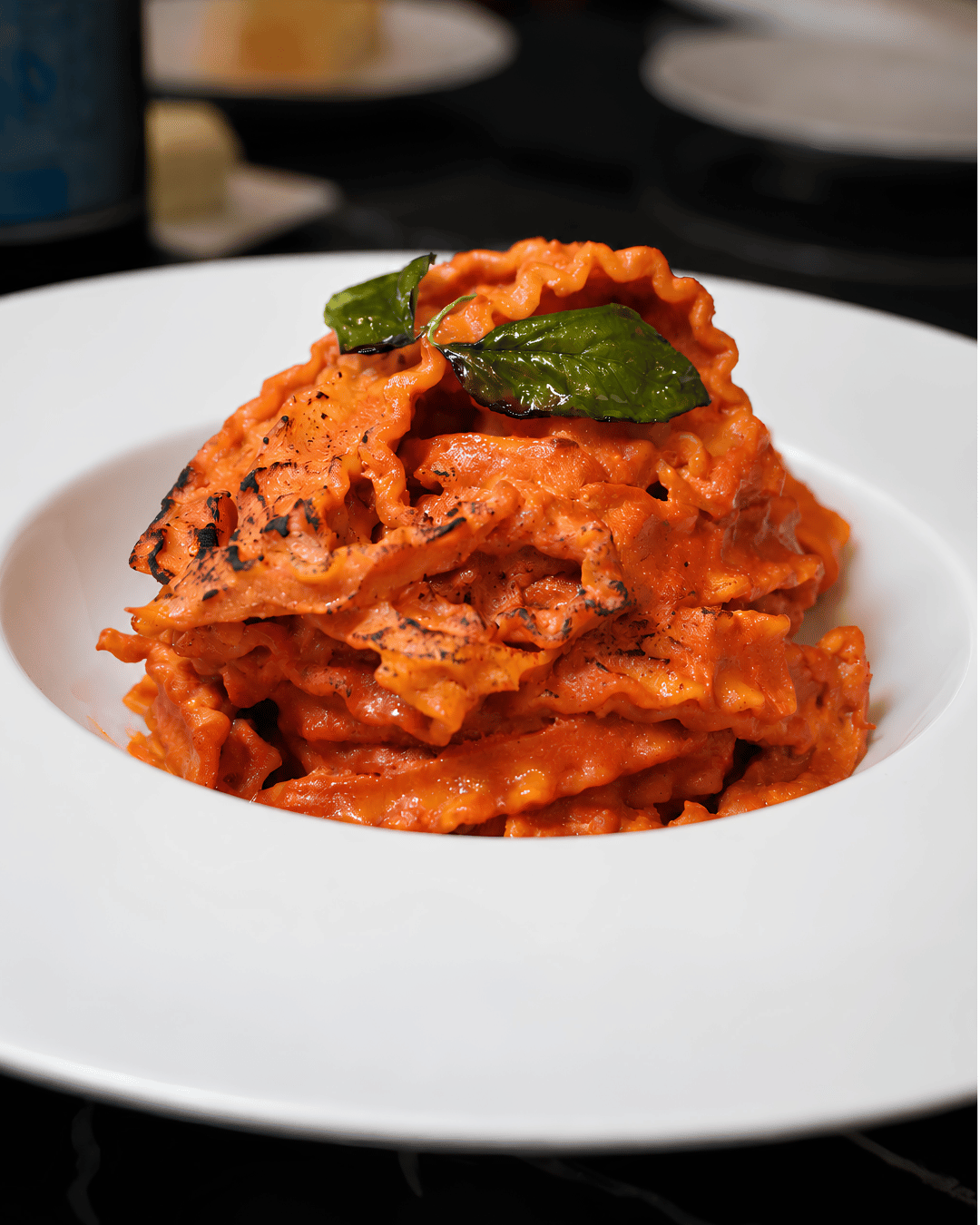 Dettaglio portata: Manfredi al ragù con la ricotta