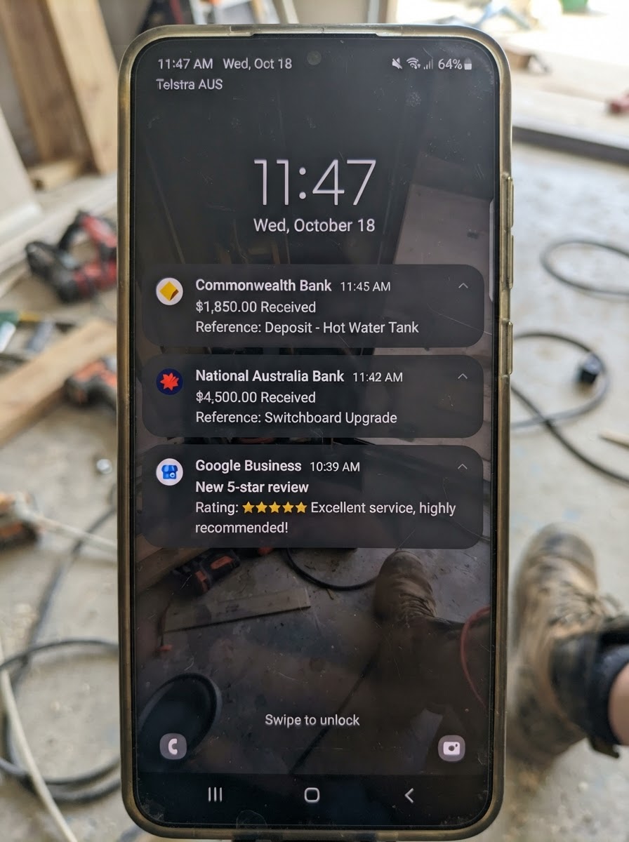 Bank Deposits & 5-Star Alerts Hitting The Phone