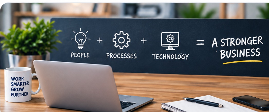 People, processes and technology working together to build a stronger business