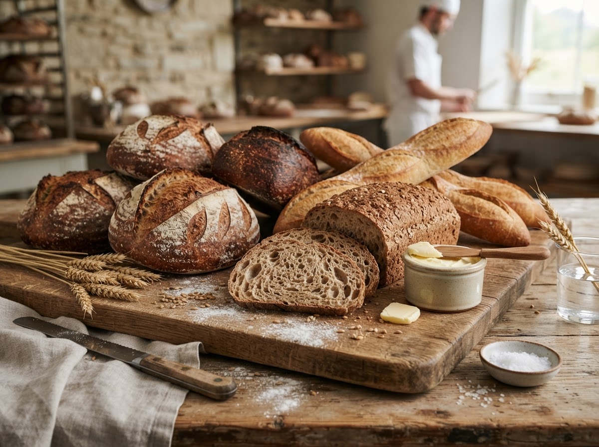 Country Artisan Sourdough with Open Crumb