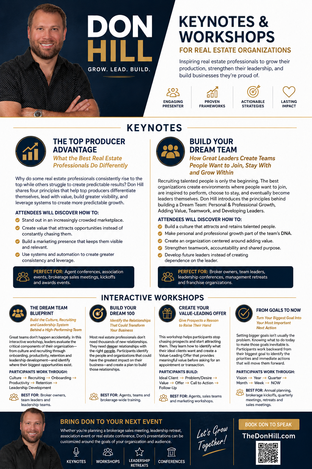 Don Hill Speaker Menu — Signature Keynotes and Workshops