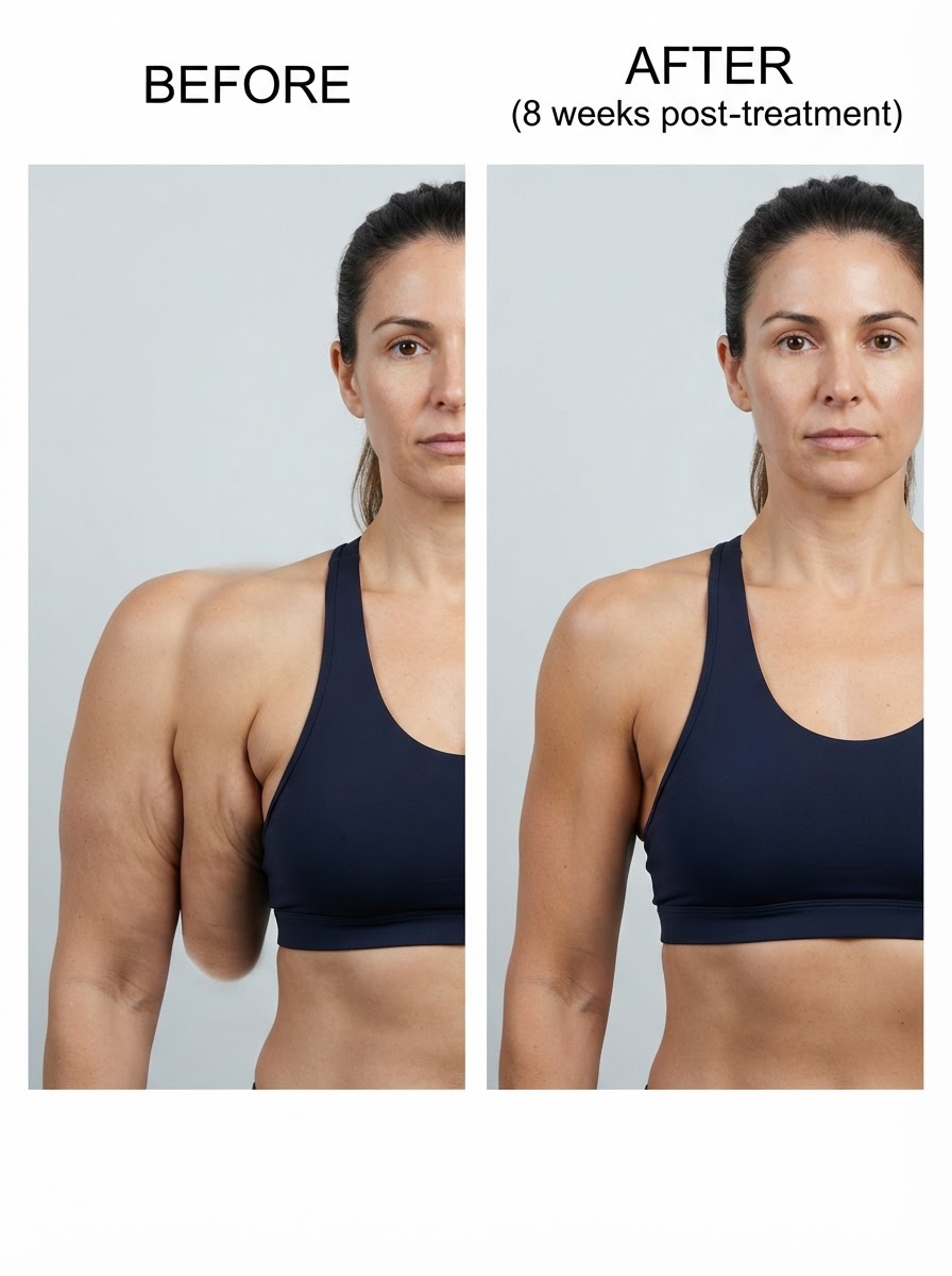 Velora Intimates Wellness Clinical Before and After Arm Non Surgical Lipo Fat Reduction