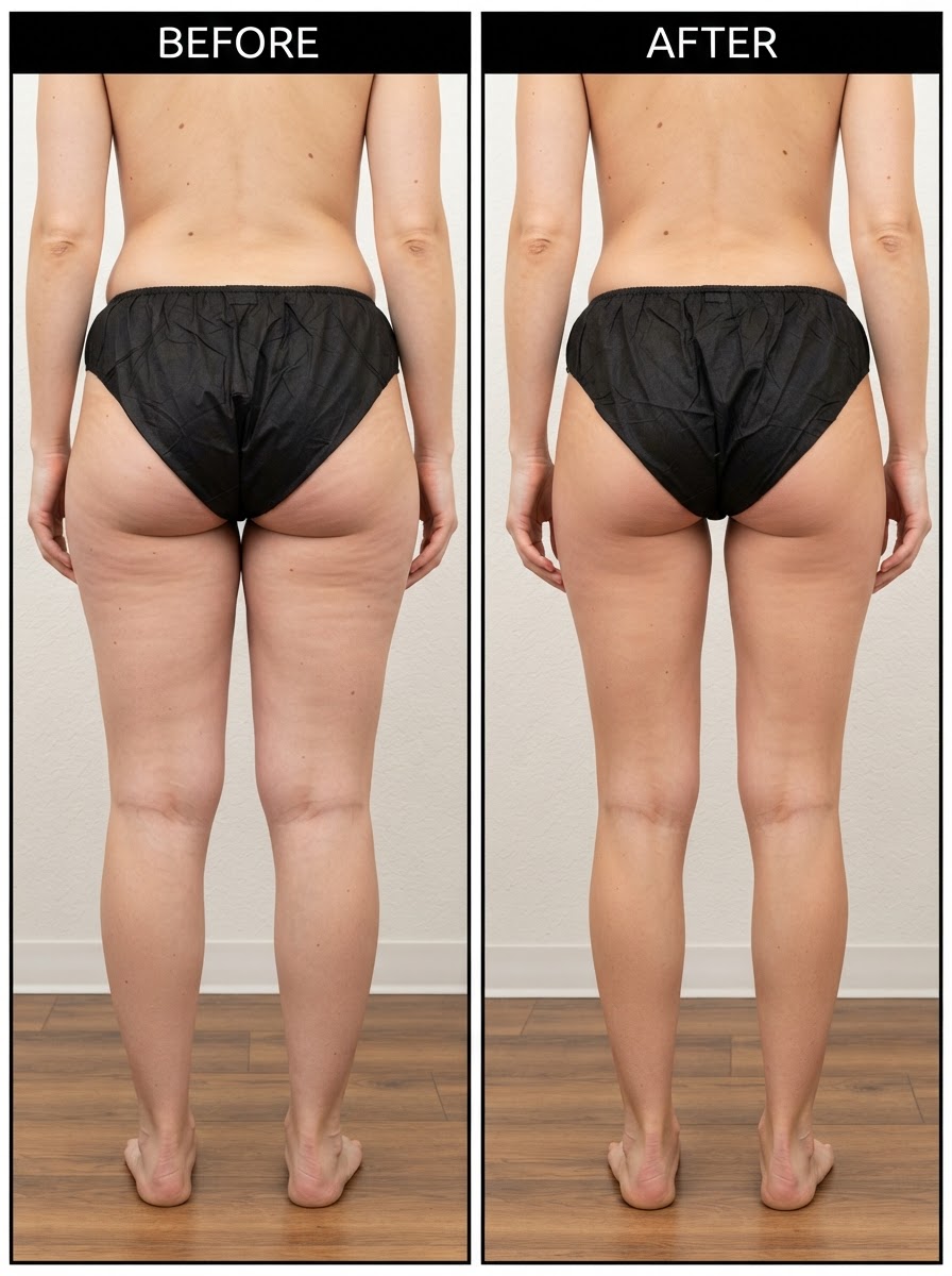 Velora Intimates Wellness Clinical Before and After Thigh Non Surgical Lipo Fat Reduction