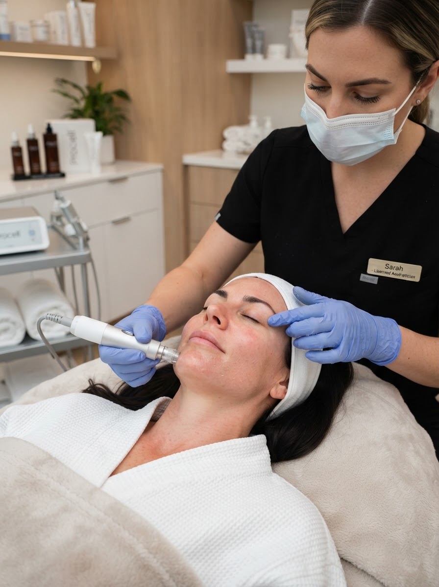 Procell microchanneling facial skin rejuvenation treatment at Eyes on Me