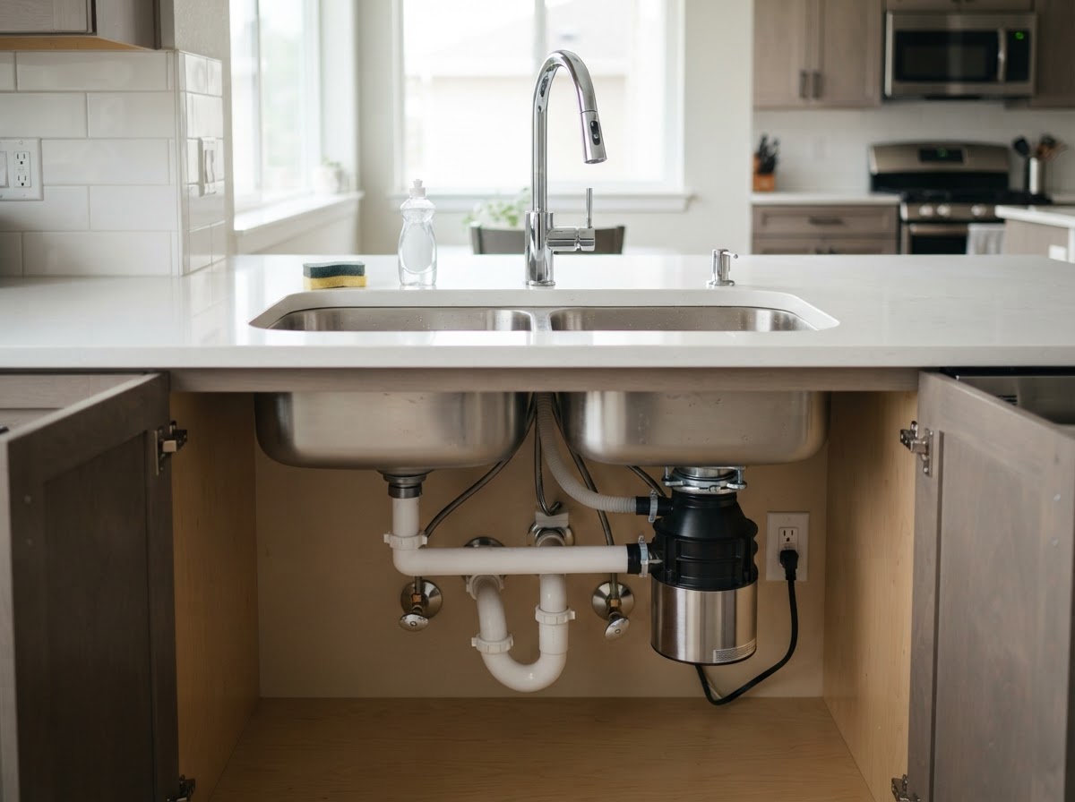 Instalación de plomería en cocina nueva
