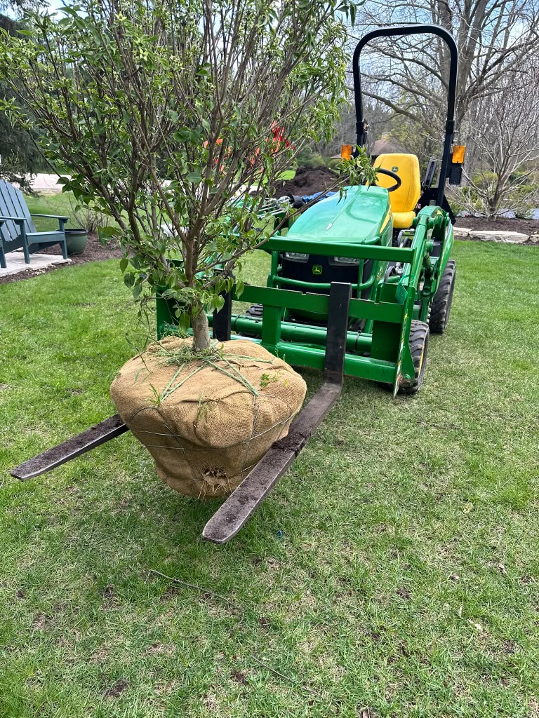 Outdoor property and yard installation work
