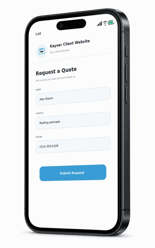 Smart Websites phone demonstration