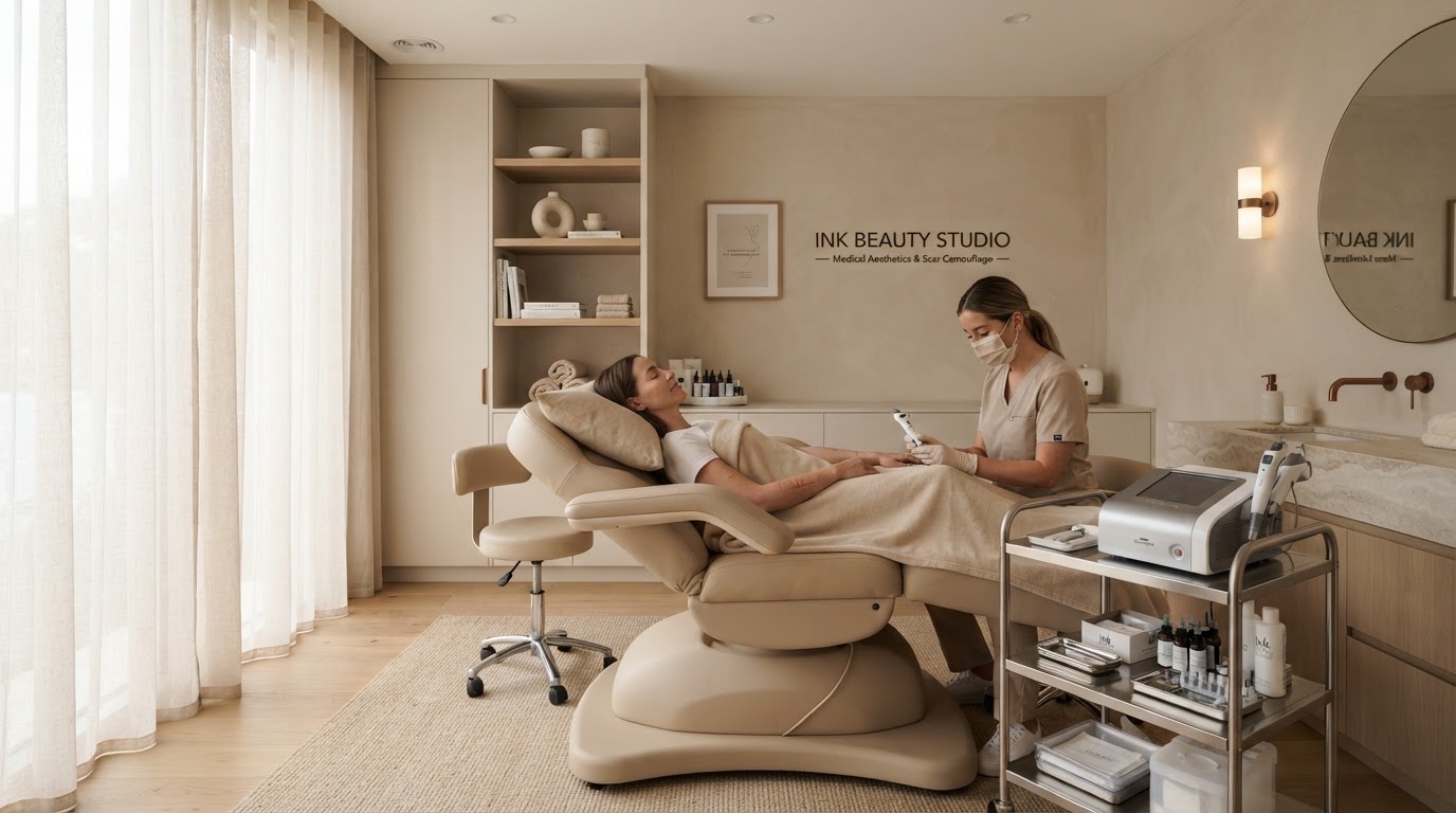 Ink Beauty Studio treatment environment in McAllen TX